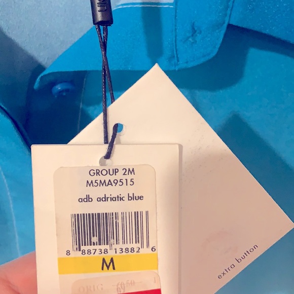 NWT Calvin Klein sea foam button down shirt - Picture 4 of 5